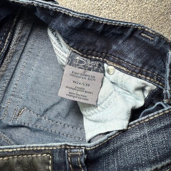 Silver Jeans Suki Surplus Womens Size 26 x 30 Medium Wash Denim Bootcut Stretch - Picture 4 of 7